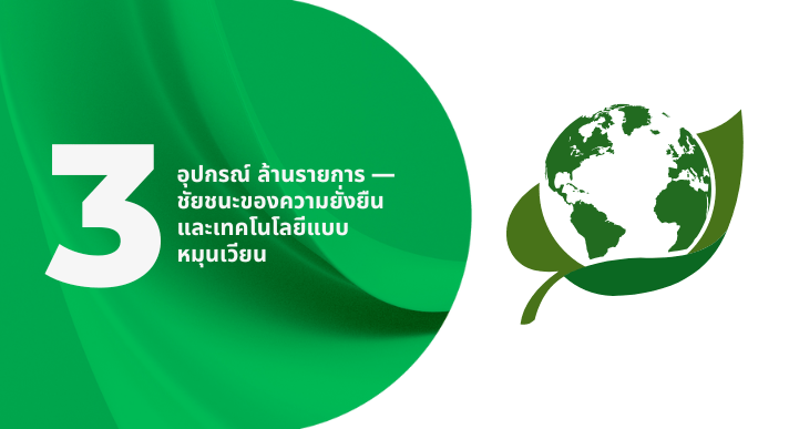 อุปกรณ์ 3 ล้านรายการ — ชัยชนะของความยั่งยืนและเทคโนโลยีแบบหมุนเวียน - CompAsia Thailand